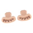 thumbnail image 2 of 2 Pcs Bottom Eyelash Stamping Tool, Quick Makeup Under Eyelash Stencil, Eyelash Skin color, 2 of 9