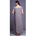thumbnail image 3 of Bimba Robe de Nuit Imprimée pour Femmes en Rayonne Longue Maxi Robe de Sommeil Robe de Nuit, 3 of 4