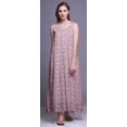 thumbnail image 4 of Bimba Robe de Nuit en Rayonne pour Femmes Maxi Imprimée Tenue de Sommeil Robe de Nuit-3x, 4 of 5