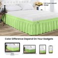 thumbnail image 2 of SGI Bedding 21 Inch Wrap Around Bed Skirt | Microfiber Bed Skirt | Fade Resistant, Wrinkle Free, Anti-static, Decorative, Extra Storage Space, Clutter-Free | California King, Sage, 2 of 6