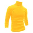 thumbnail image 1 of INSPIRE CHIC Chandails pour Hommes, Chandail à Col Roulé, Manches Longues, Extensible, Coupe Ajustée, Hauts 34 Jaune, 1 of 8