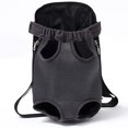 thumbnail image 1 of CUH avant Porte Jambes hors Chien Porte Sac à Dos Réglable Sac de Rangement pour Animaux de Compagnie Mains Libres Week-End Camouflage Impression Fermeture à Glissière Portable Couleur Unie Noir M, 1 of 4