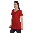 thumbnail image 3 of Inkmeso Haut à Encolure Fendue Long pour Femmes T-Shirt Basique en Coton avec Poche Patch Legging Haut, 3 of 7