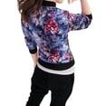 thumbnail image 3 of INSPIRE CHIC Blouson Bomber pour Femme Coupe Ajustée Léger à Fermeture Éclair Bleu TG, 3 of 8