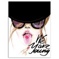 thumbnail image 2 of Jeune Fille Aguichant avec Sucette - Art Moderne sur Toile Portrait, 2 of 3