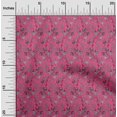 thumbnail image 1 of oneOone Cotton Cambric Fabric Leaves & Floral Block Print Sewing Fabric BTY 56 Inch Wide, 1 of 4