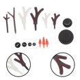 thumbnail image 3 of 1 Set of DIY Snowman Kit  Plastic Snowman Noses Handmade Snowman Accessories, 3 of 6