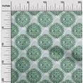 thumbnail image 2 of oneOone Polyester Spandex Green Fabric Asian Block Craft Projects Decor Fabric Printed By The Yard 56 Inch Wide, 2 of 4