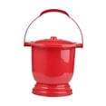 thumbnail image 4 of BELOVING Chamber Pot Bedside Commode Bucket Potty Urine Bucket for Elder Adults Child red, 4 of 9