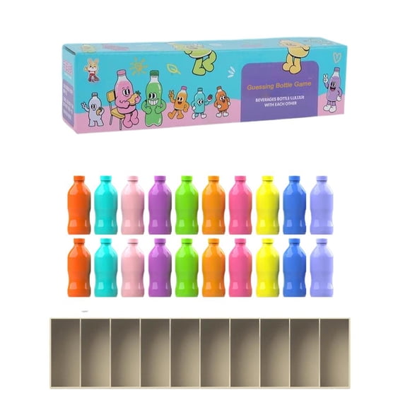 SharkTRUE Bottle Color Match Game, Fun Family Board Game for All Ages, Indoor and Outdoor Group Activity for Night, Adults and Kids, Challenge Games for Travel Camping Holidays Party Night