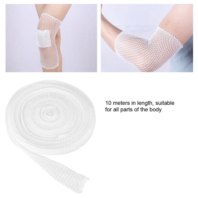 Cergrey Pansement Élastique en Filet pour Plaies Bandage Extensible Bande de Réparation des Plaies Aide d'Urgence PO