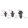 thumbnail image 3 of Universal Automotive Plastic Expansion Through Screw Buckle Mudguard Trunk Clip 160pc, 3 of 8