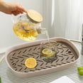 thumbnail image 4 of Fruit Tray Double Draining Tray Tea Tray Household Tea Cup Tray Shelf Large Tray Tea Set Tray Living Room Kitchen Storage Bowl Rack, 4 of 8
