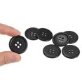 thumbnail image 4 of Unique Bargains Black Resin Round 4-Hole Sewing Buttons (100 Pack), 4 of 5