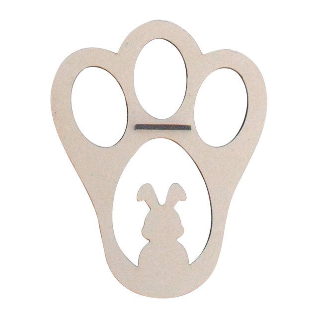 Happy Easter Decorations Easter Footprints Wooden Scene Layout Props Easter Painting Template Festival Decoration