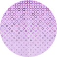 thumbnail image 1 of Ahgly Tapis Rond Lavable en Machine Intérieur Transitionnel Heliotrope Violet, 4 Pieds Rond, 1 of 7