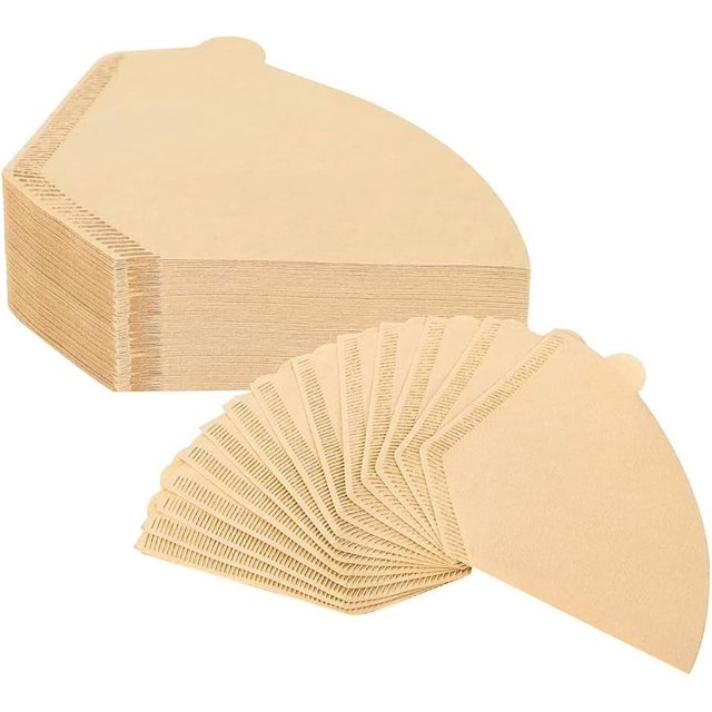 LoonWear 300 Pcs Filtres à Café 4 Filtres à Café Jetables 4 Cônes en Papier pour Cafetières/goutte-Pain