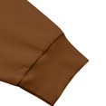 thumbnail image 3 of RXIRUCGD Men's Solid Color Winter Loose Long Sleeved T-shirt, Brown, Size: M, 3 of 8