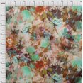 thumbnail image 4 of oneOone Cotton Poplin Brown Fabric Abstract Floral Craft Projects Decor Fabric Printed By The Yard 56 Inch Wide, 4 of 4