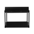 thumbnail image 1 of Double Layer Sink Storage Box Bathroom Kitchen Lockers Bottom Slide Out Basket With Hook Handle Cabinet Basket Storage Drawer Narrow Slot Shelf, 1 of 9