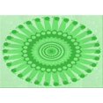thumbnail image 1 of Ahgly Company Machine Washable Indoor Rectangle Transitional Green Area Rugs, 8' x 12', 1 of 7