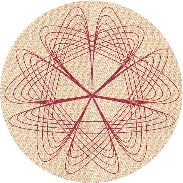 Ahgly Company Tapis d'Intérieur Ronds Lavables à la Machine, Style Transitionnel, Pêche Beige, Tapis de Zone, 3 Pieds Rond