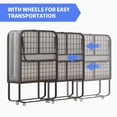 thumbnail image 4 of ZAFLY 75*31 Folding Bed with Mattress, Rollaway Bed|Fold Up Bed with Lockable Wheels, Space Saving Foldable BedI Portable Bed|Guest Bed, 4 of 7