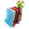 thumbnail image 5 of Sacs en Organza pour Cadeaux de Fête, Lot de 100, 7*9 cm, Couleur Rouge, 5 of 5