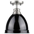 thumbnail image 2 of Beaumont Lane Steel Semi Flush Mount in Pewter and Black, 2 of 2