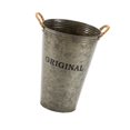 thumbnail image 4 of koolsoo Farmhouse Flower Planter Metal Bucket Multifunctional for Patios Living Room brown, 4 of 9