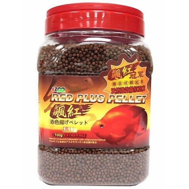 Azoo Red-Plus Pellet (M) for Blood Parrot or Flowerhorn (1.1 kg)