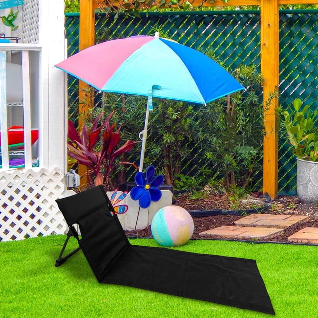 Meitianfacai Foldable Beach Mat With Backrest 110 X 38 Cm Adjustable Beach Sun Mat Fabric Beach Lounger Reclining Mat Sun Lounger Padded Beach Mat With Backrest