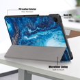 thumbnail image 3 of KOMI Slim case pour Galaxy Tab A9+ A9 Plus (Modèle 2023: Sm-X210/x215/x216) Étui Intelligent en Cuir à Rabat 3 Volets Fonction Support étui Arrière Rigide en PC, 3 of 5