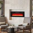 thumbnail image 2 of Giantex 36" Electric Fireplace Insert w/LED Strip Lights,  Fireplace Heater, 2 of 10