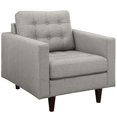 thumbnail image 1 of LexMod Empress Fauteuil Rembourré, 4 Pouces, Gris Pâle, 1 of 5