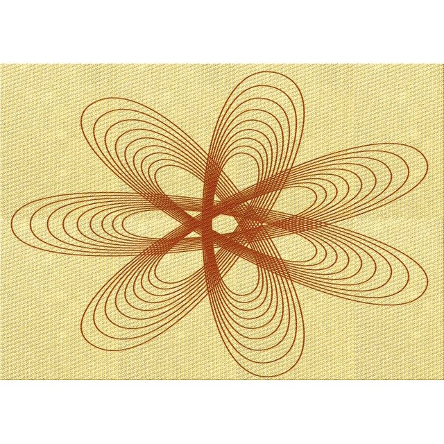 Ahgly Company Machine Washable Indoor Rectangle Transitional Sun Yellow Area Rugs, 7' x 9'