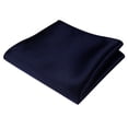 thumbnail image 1 of YOPTOP Men‘s Satin Solid Plain Color Handkerchief Hanky Pocket Square for Wedding Party,navyblue, 1 of 11