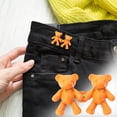 thumbnail image 3 of Jean Button Pins Cute Bear No-Sew Waist Button,Jean Buttons Pins for Loose Jeans Waist Button,No Sewing Required,Waist Tighten Metal Waist Button Pin for Jeans Buttons for Sewing, 3 of 3