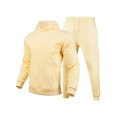 thumbnail image 1 of MAWCLOS Men Sweatsuit Hooded 2 Piece Jogging Suits Solid Color Tracksuit Set Sports Hoodies And Sweatpants Khaki XS, 1 of 2