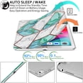 thumbnail image 4 of iPad PRO 12.9 Inch 2nd [ Pro 12.9 2 Generation 2017 ] A1670 A1671 MQEF2LL/A MQED2LL/A MQEE2LL/A MQDC2LL/A MQDD2LL/A MQDA2LL/A Printed PC Lightweight Protective Clear Back Cover - Marble Green, 4 of 8