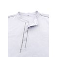 thumbnail image 5 of RXIRUCGD Blouse à Manches Longues Col Rond pour Hommes, Blanc, Taille : S, 5 of 5