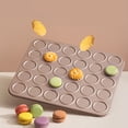 thumbnail image 2 of 30 for 30,Cookie Baking Sheets 30 Grids Macaron Carbon Steel Molds Household Multi Function Baking Baking Tray Cookies Crispbread Biscuits Molds Non Stick Coating Easy to Clean, 2 of 9