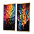 thumbnail image 3 of Designart « Shimmering Beats Compact Discs wall art II » Ensemble de 2 Toiles Encadrées à Disques Compacts - Ensemble de Toiles Encadrées Multicolore pour Déco de Salon, 3 of 6