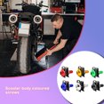 thumbnail image 3 of ruzhgo 20 Pieces Motorcycle Clips Body Screw Aluminum Alloy Motorbike Modification Screws Bolts Nut Replacement Part Maintenance Red Black, 3 of 6