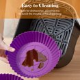 thumbnail image 3 of Reusable Air Fryer Liner Silicone Air Fryer Pot Easy Cleaning Round Silicone Liner Replacement for, 3 of 8
