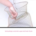 thumbnail image 4 of serony Lobster Mesh Fishing Net Prawn Crab Cage Folding Trap Net Foldable Metal Wire Fish Shrimp Basket, 4 of 8