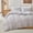 Light Gray, variant on JOLUSERE Light Gray Soft Breathable Striped Textured Duvet Cover Bedding Queen Size