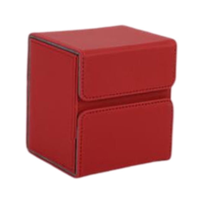 segolike Premium Deck Case Storage Organizer 100+ XL Flip Card Case for Trading Card Games red