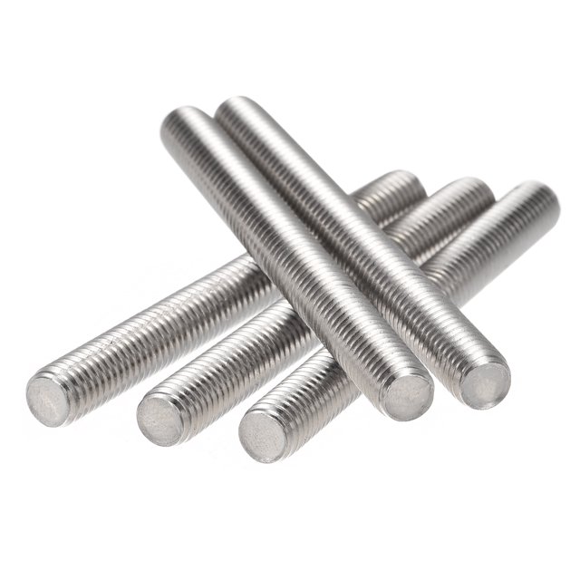 Unique Bargains M8 x 80mm 304 Stainless Steel Fully Threaded Rod Right Hand Threads 5 Pack