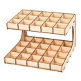 thumbnail image 1 of Tachiuwa DIY Wooden Paint Rack Stand Painting Ink Bottle Storage Holder Organizer Pigment 2-layer 35-grid, 1 of 8